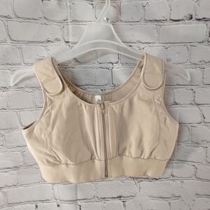 ABC American Breast Care Compression Zip Hook Loop Masectomy Bra 44 NM